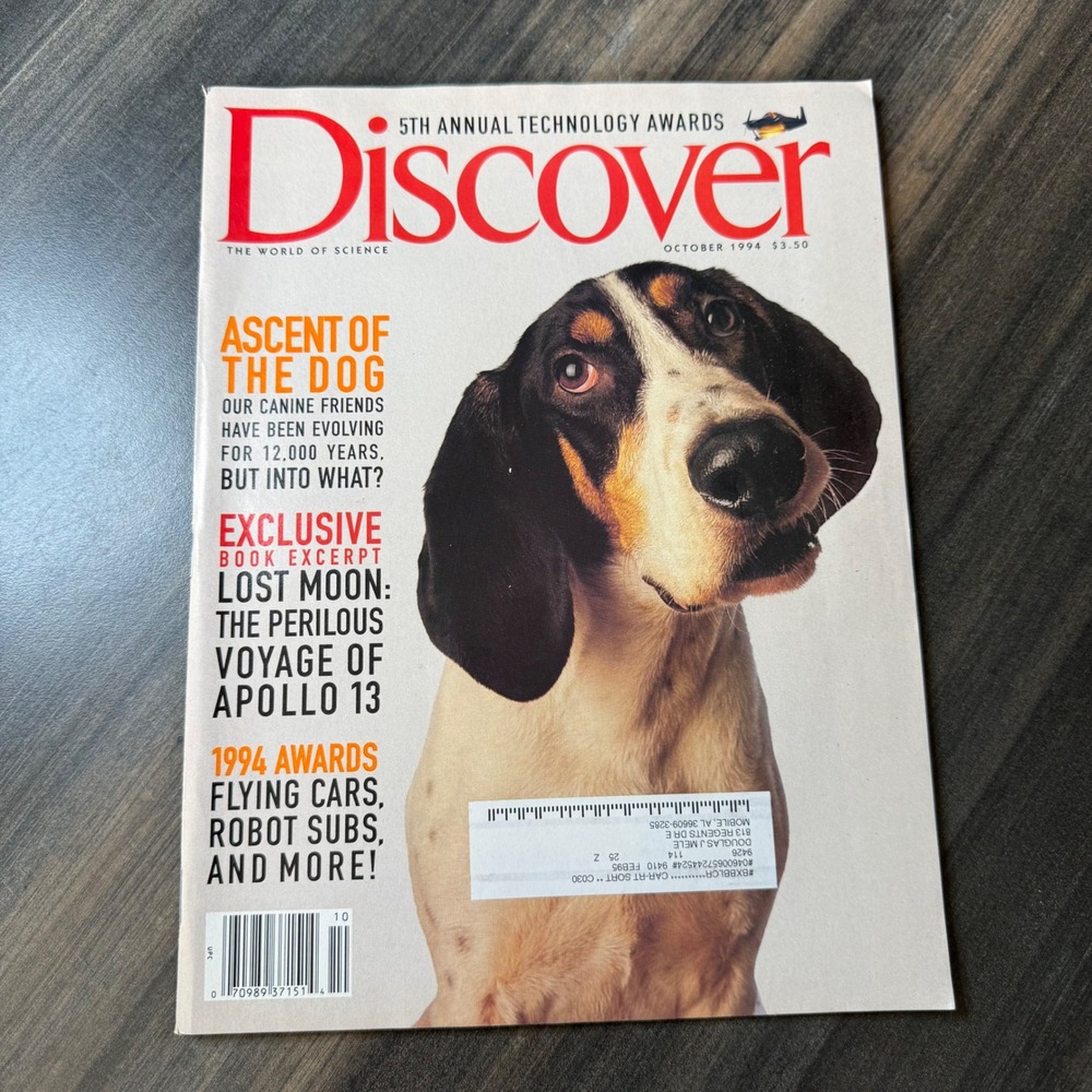 Discover Magazine October 1994 Ascent of the Dog Lost Moon Apollo 13 5th Annual